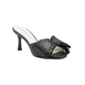KOKO + PALENKI Black Kyra Heeled Bow Sandals